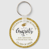 Custom Abschluss Glückwunschs Grad Gold Klasse von Schlüsselanhänger (Vorderseite)
