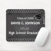 Custom Abschluss Herzlichen Glückwunsch Chalkboard Mousepad (Mit Mouse)