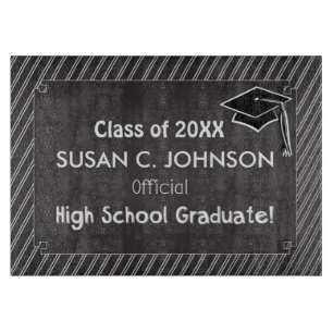 Custom Abschluss Herzlichen Glückwunsch Chalkboard Schneidebrett