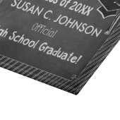 Custom Abschluss Herzlichen Glückwunsch Chalkboard Schneidebrett (Ecke)