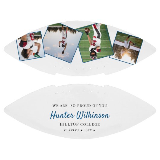 Custom Abschluss Senior Foto Football (Paneele)