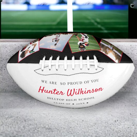 Custom Abschluss Senior Foto Football