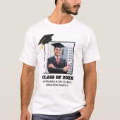 Custom Abschluss Senior Portrait Foto 2025-Klasse T-Shirt (Vorderseite)