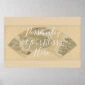 CUSTOM Abstract Rinpa Wave Pattern Art Poster (Vorne)