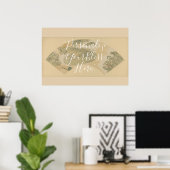 CUSTOM Abstract Rinpa Wave Pattern Art Poster (Heimbüro)