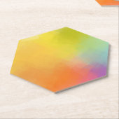 Custom Abstrakt Art Gelb Rosa Blau Grün Untersetzer (angewinkelt)