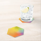 Custom Abstrakt Art Gelb Rosa Blau Grün Untersetzer (Vor Ort)