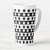 Custom Abstrakt Black and White Artistic Milchtasse (Rechte Ecke)