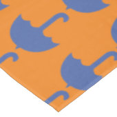 Custom Abstrakt Blue Umbrella Muster Tischdecke (Schrägansicht)