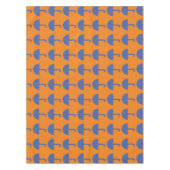 Custom Abstrakt Blue Umbrella Muster Tischdecke (Vorderseite)