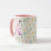 Custom Abstrakt Boho Chic Monogram Tasse - X (Vorderseite Links)