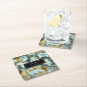 Custom Abstrakt Elegante Agata Rechteckiger Pappuntersetzer (Vor Ort)