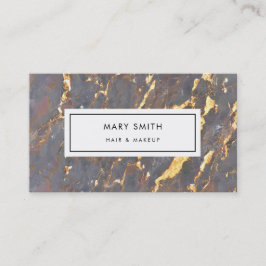 Custom Abstrakt Elegante Marble Imitate Gold Visitenkarte