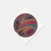 Custom Abstrakt Round Art Paper Napkins Serviette (Ecke)