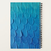 Custom Abstrakt Underwater Blue Ombre Mermaid Notizblock (Rückseite)