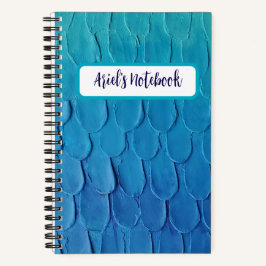 Custom Abstrakt Underwater Blue Ombre Mermaid Notizblock
