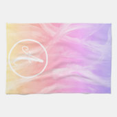 CUSTOM Abstrakte Rainbow-Pinselstriche Geschirrtuch (Horizontal)