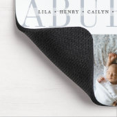 Custom Abuelito FotoCollage Grandchildren Namen Mousepad (Ecke)