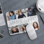 Custom Abuelito FotoCollage Grandchildren Namen Mousepad<br><div class="desc">Erstellen Sie mit diesem Collage Mousepad für den besten Opa ein cooles Geschenk. Verwenden Sie die Vorlagen, um 6 Fotos hinzuzufügen, und personalisieren Sie mit den Namen seiner Enkel oder einer benutzerdefinierten Nachricht in der Mitte, überlagert auf "ABUELITO" in weich graue Schrift. Ein phantastisches Geschenk für den Vatertag oder den...</div>