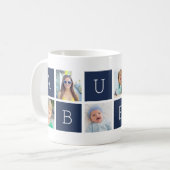 Custom Abuelo Großvater Foto Collage Kaffeetasse (Vorderseite Links)