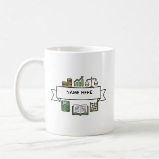 Custom Accountant Name Finance  Bookkeeping Icons  Kaffeetasse