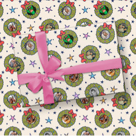 Custom Acht 8 Foto Fun Weihnachtswrapping Papier Geschenkpapier