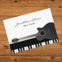 Custom Acoustic Gitarre Piano Keys Music Teacher