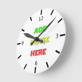 Custom Acryl Wall Clock Runde Wanduhr (Winkel)