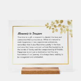 Custom Acrylic Holiday Sign - Personalisiertes Dek Acrylschild