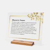 Custom Acrylic Holiday Sign - Personalisiertes Dek Acrylschild (Winkel)