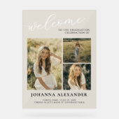 Custom Acrylic Modern 3 Fotos Abschluss Empfang Acrylschild (Vorderseite)