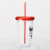 Custom Acrylic Name Tumbler Acryltrinkbecher (Rechts)