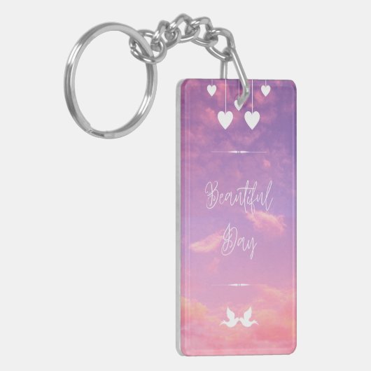 Custom Acrylic Schlüsselanhänger - Einzigartiges D (Vorderseite links)