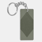 Custom Acrylic Schlüsselanhänger - Geometric Moss (Vorderseite links)