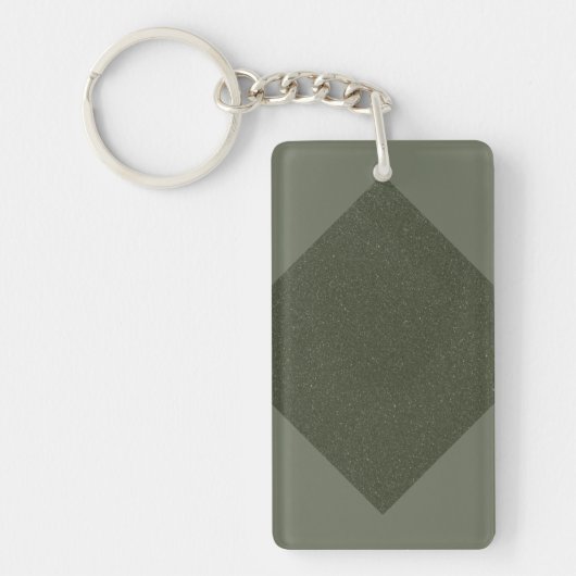 Custom Acrylic Schlüsselanhänger - Geometric Moss (Vorderseite)