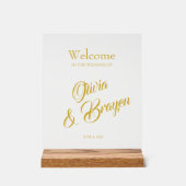 Custom Acrylic Sign-11"x14" Wedding or Event Décor Acrylschild (Vorderseite)