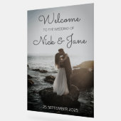 Custom Acrylic Wedding Welcome Sign for Couple Acrylschild (Winkel)