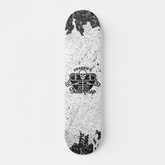 Custom ADD NAME Skull Skateboard Skate Shop (Vorne)