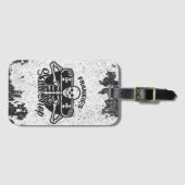 Custom ADD NAME Skull Skateboard Skate Shop Gepäckanhänger (Vorderseite (Horizontal))
