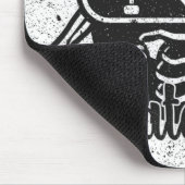 Custom ADD NAME Skull Skateboard Skate Shop Mousepad (Ecke)