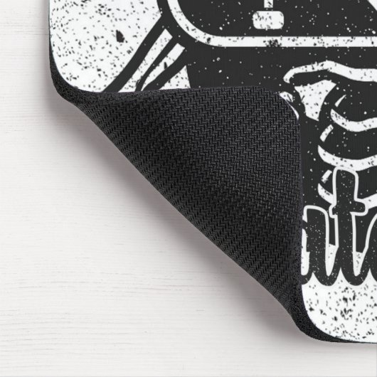 Custom ADD NAME Skull Skateboard Skate Shop Mousepad (Ecke)