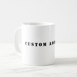 Custom Add Text Coffee Mug Kaffeetasse