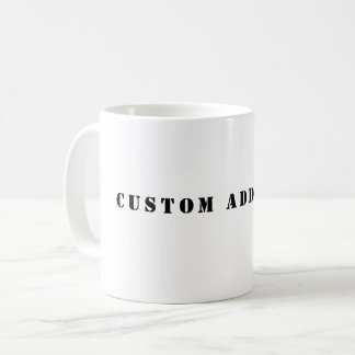 Custom Add Text Coffee Mug Kaffeetasse