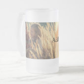 Custom add your foto von christlichen Personalized Mattglas Bierglas (Vorderseite Links)