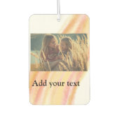 custom add your photo christmas personalized water autolufterfrischer (Vorderseite)