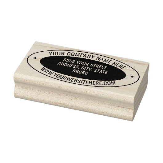 Custom Address Color Oval Rubber Stamp Template Gummistempel (Stempel)