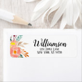 Custom Address Labels Navy Wedding (Insitu)