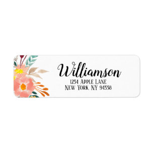 Custom Address Labels Navy Wedding