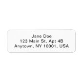 Custom Address Labels Personalized Mailing Sticker (Vorne)