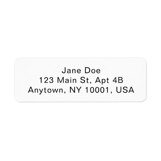 Custom Address Labels Personalized Mailing Sticker (Vorne)